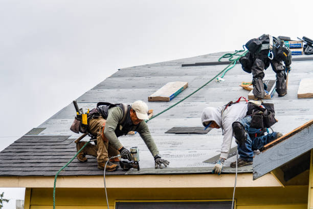 Professional Flat Roof Repair technician working in Burlingham, NY